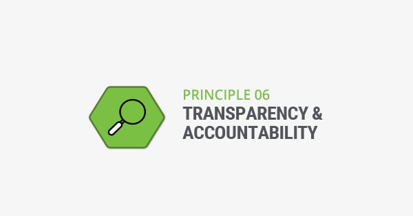 Prinsipp 6 transparency and accountability